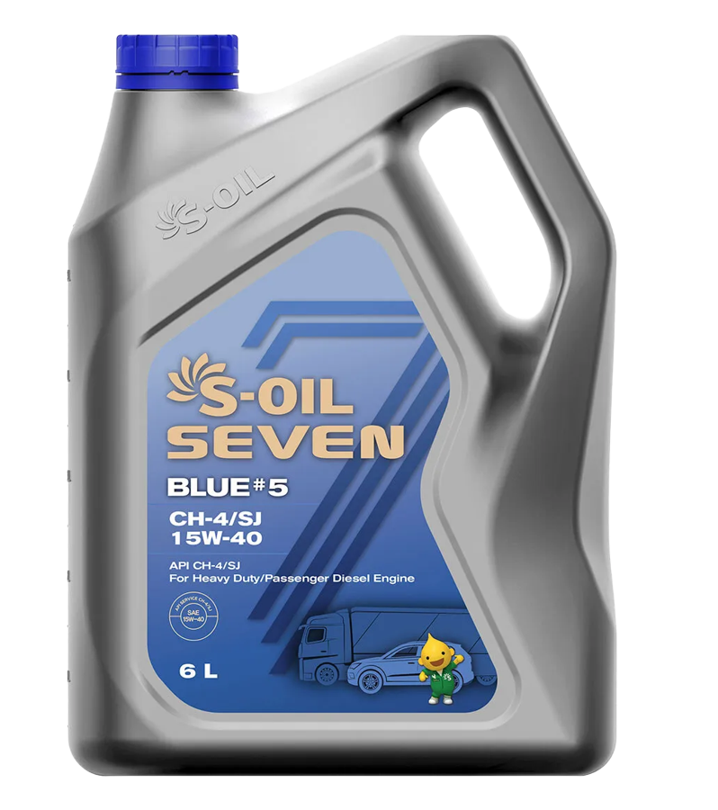 Моторное масло S-OIL SEVEN Blue 15W-40, 6л